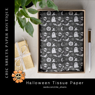 Papel de Seda para Embrulho de Presente de Hallowe