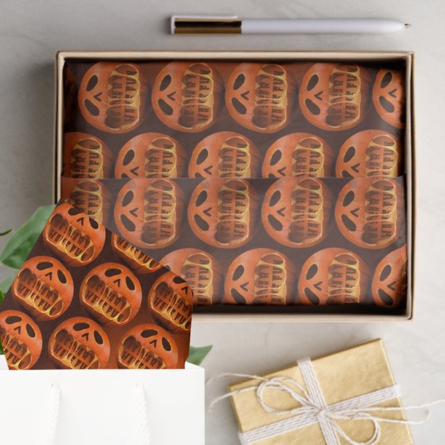 Papel de seda para embrulho de presente Halloween  (Criador carregado)