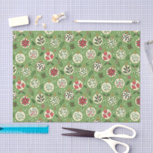 Papel de Seda para Enfeite de Natal Desenhado à Mã