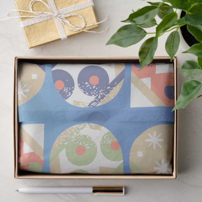 Papel de Seda para Feriados Oversized com Ornament (Presente)