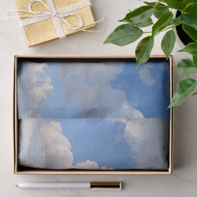 Papel de seda para fotografia de nuvens no céu (Presente)