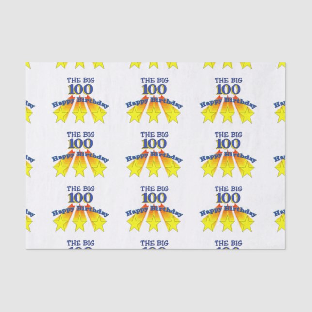 Papel De Seda Parabéns 100 (Frente )