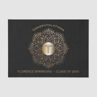 Papel De Seda Parabéns da graduação da enfermeira da Faculdade