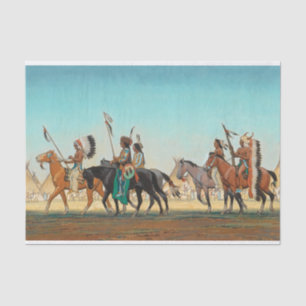Papel De Seda Parada dos Guerreiros por Maynard Dixon