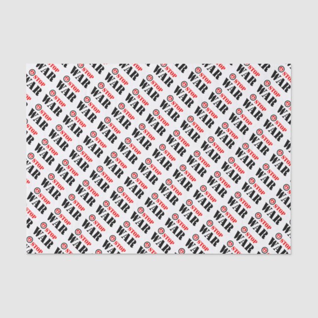 Papel De Seda Parar slogan de guerra (Frente )