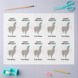 Papel De Seda Parcerias Llama - Animal com um nome personalizado