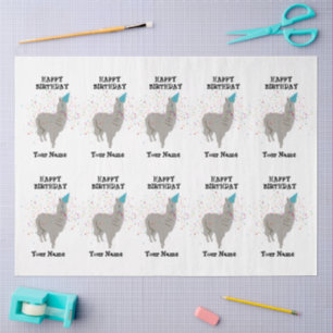 Papel De Seda Parcerias Llama - Animal com um nome personalizado