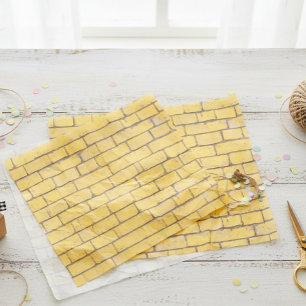 Papel De Seda Parede da Estrada de Tijolo Amarelo