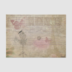 Papel De Seda Paris France Vintage Glam Retro Fashion