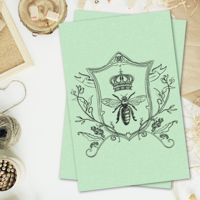 Papel De Seda paris steampunk beekeeper french abelha rainha (paris steampunk beekeeper french bee queen crown tissue paper)