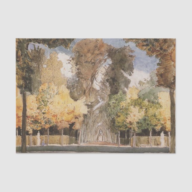 Papel De Seda Parque de Versailles, no outono (por Konstantin So (Frente )