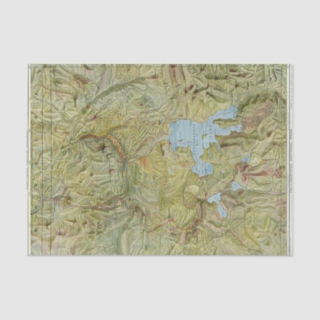 Papel De Seda Parque nacional 2 de Yellowstone (Frente )