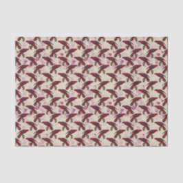 Papel De Seda Parrots vermelhos