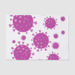 Papel De Seda Partícula Viral Roxa