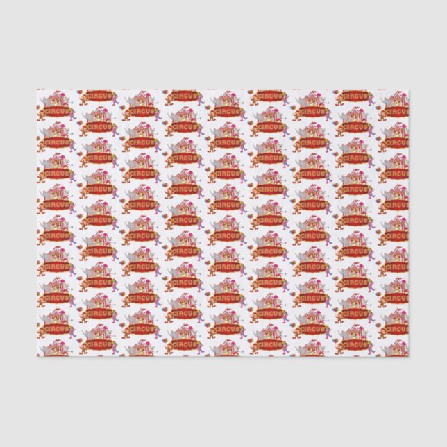 Papel De Seda partido de Circus com lente fofa  (Frente )