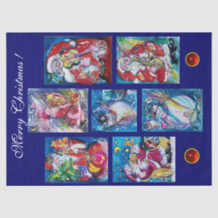 Papel De Seda PARTIDO DE NATAL papai noel E NEVE