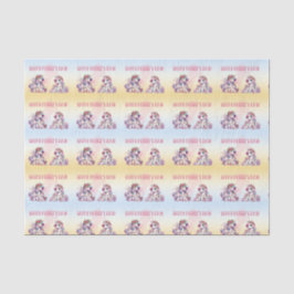 Papel De Seda Partido dia de as mães Unicórnio-Temido