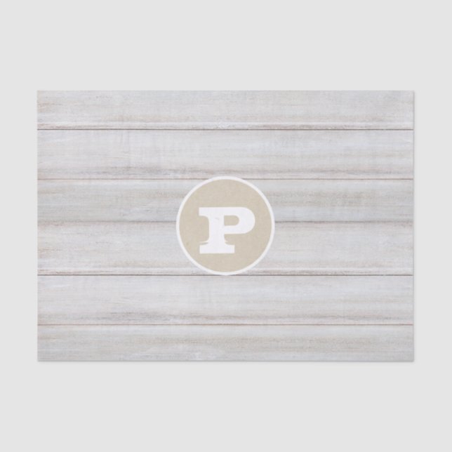 Papel De Seda Partido Russo do Chique de Madeira Branca (Frente )