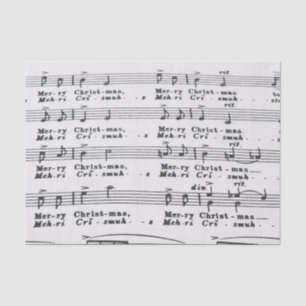 Papel De Seda Partitura da canção do Natal