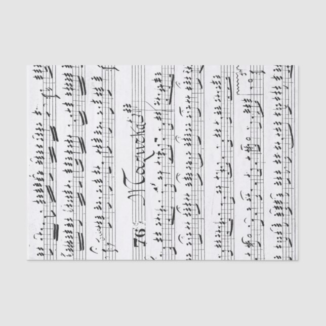 Papel De Seda Partituras Antigas (Frente )