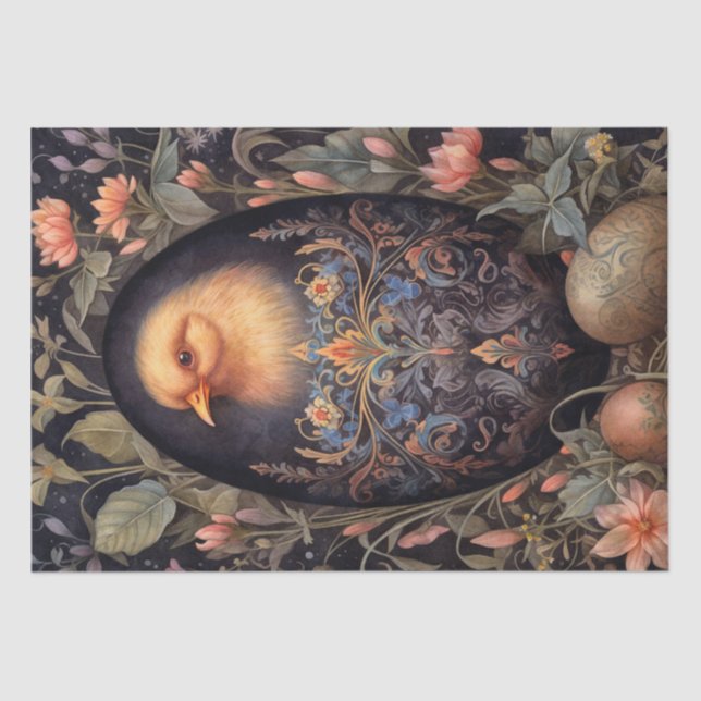 Papel De Seda Páscoa de frango (Frente )