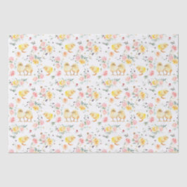 Papel De Seda Páscoa Pintinhos para bebês Primavera Floral