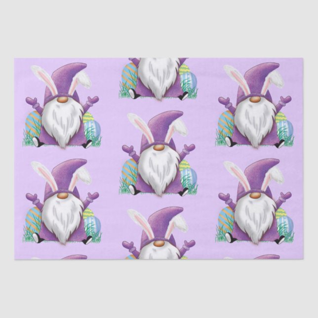 Papel De Seda Páscoa Purple Gnomo (Frente )