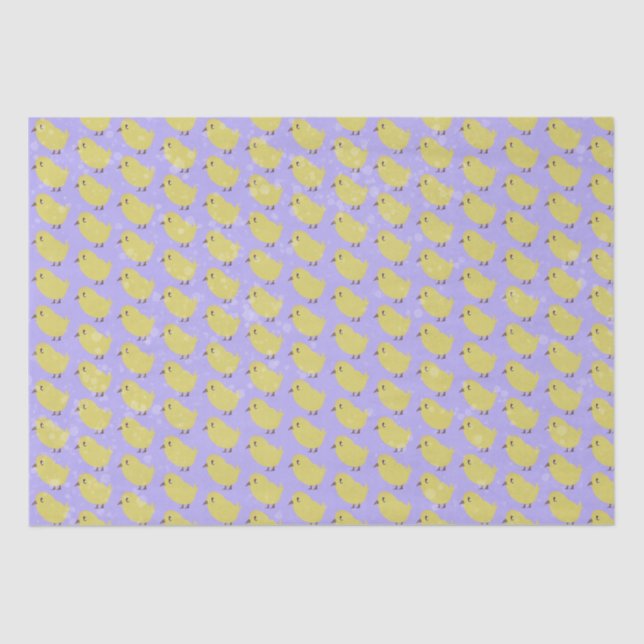 Papel De Seda Páscoas em roxo texturizado (Frente )