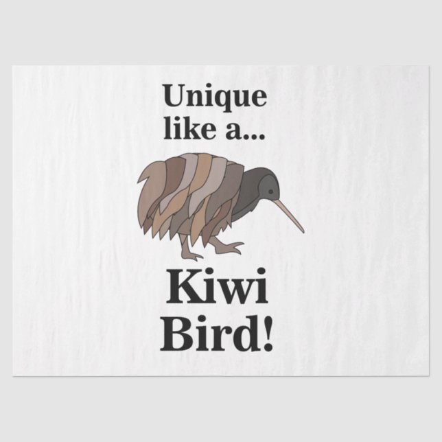 Papel De Seda Passarinho Kiwi (Frente )