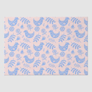 Papel De Seda Pássaro azul 