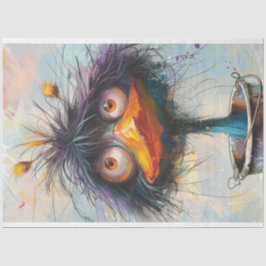 Papel De Seda Pássaro de Tinta de Wackadoodle de Decoupage