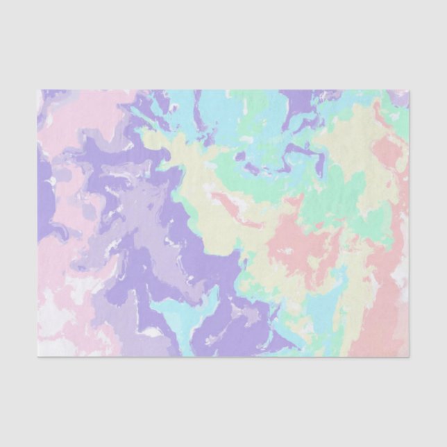 Papel De Seda Pastas Unicorn de Aquarela (Frente )