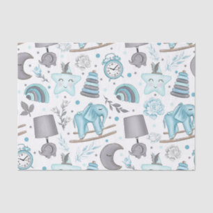 PAPEL DE SEDA PASTEL AZUL & CINZA BABY ITENS