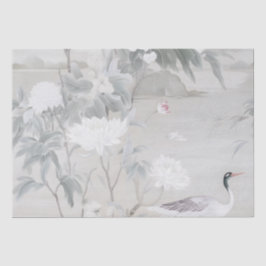 Papel De Seda Pastel Chinoiserie Tecido
