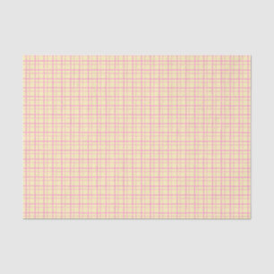 Papel De Seda Pastel Estético Amarelo Sol Grid Wobbly Xadrez