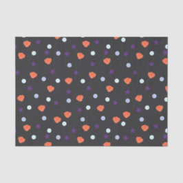 Papel De Seda Pastel Halloween Shells & Sea Stars em Negro