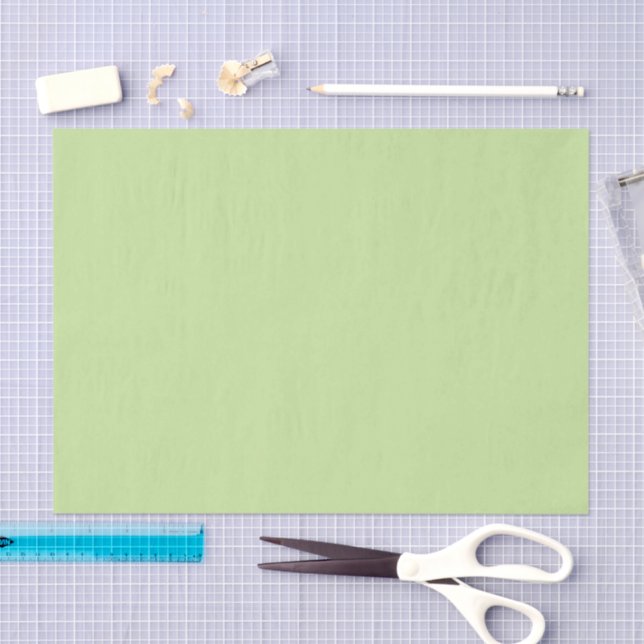 Papel De Seda Pastel Lime Green Solid Color  (Arte )