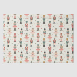 Papel De Seda Pastel Nutcrackers e Ballerinas