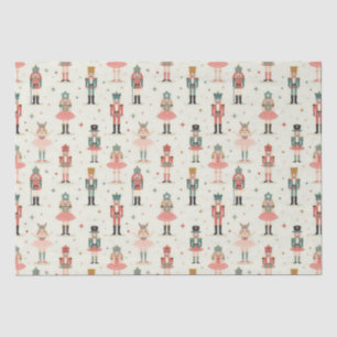 Papel De Seda Pastel Nutcrackers e Ballerinas