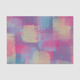 Papel De Seda Pastel Patchwork Abstrato Dreamy Design