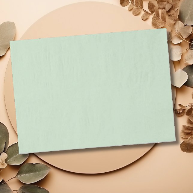 Papel De Seda Pastel Pistachio - Cor Sólida | Clássico | Elegant (Criador carregado)