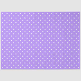 Papel De Seda Pastel Purple With Irregular White Polka Dots