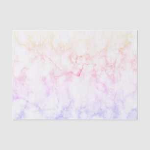 Papel De Seda Pastel Rainbow Faux Marble