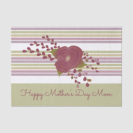 Papel De Seda Pastel Stripe e Tecido Floral