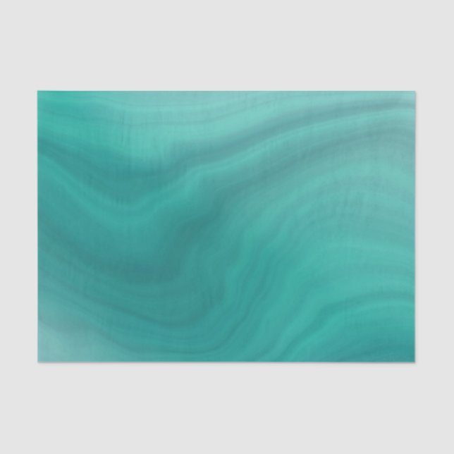 Papel De Seda Pastel Turquesa Claro Abstrato (Frente )
