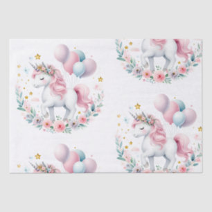 Papel De Seda Pastel Unicorn