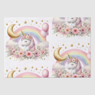 Papel De Seda Pastel Unicorn