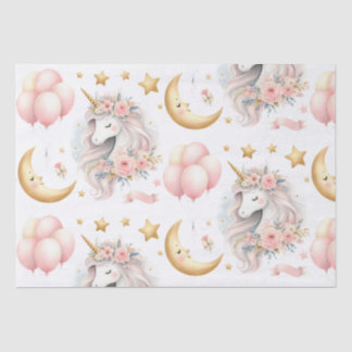 Papel De Seda Pastel Unicorn