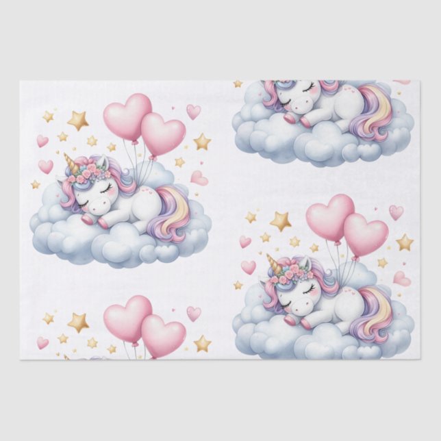 Papel De Seda Pastel Unicorn (Frente )