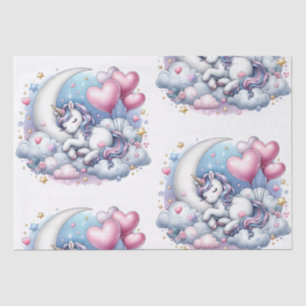 Papel De Seda Pastel Unicorn